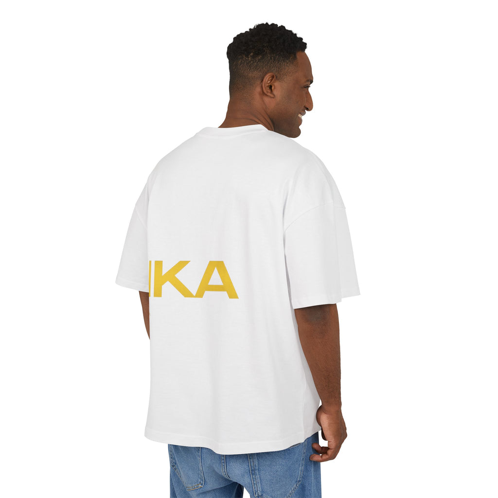 T-shirt homme box NIRIKA – Logo doré minimaliste