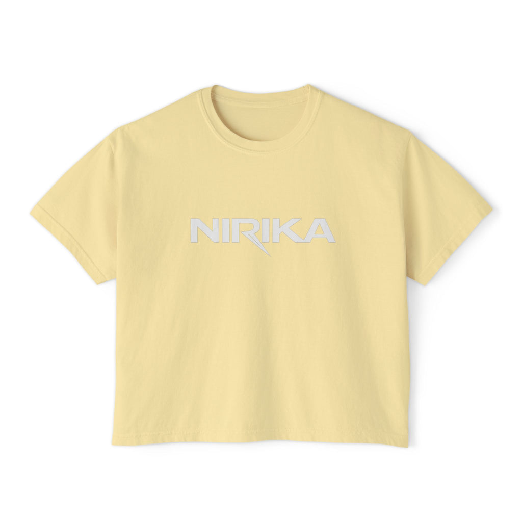 Crop top femme manches courtes – Coton recyclé – NIRIKA