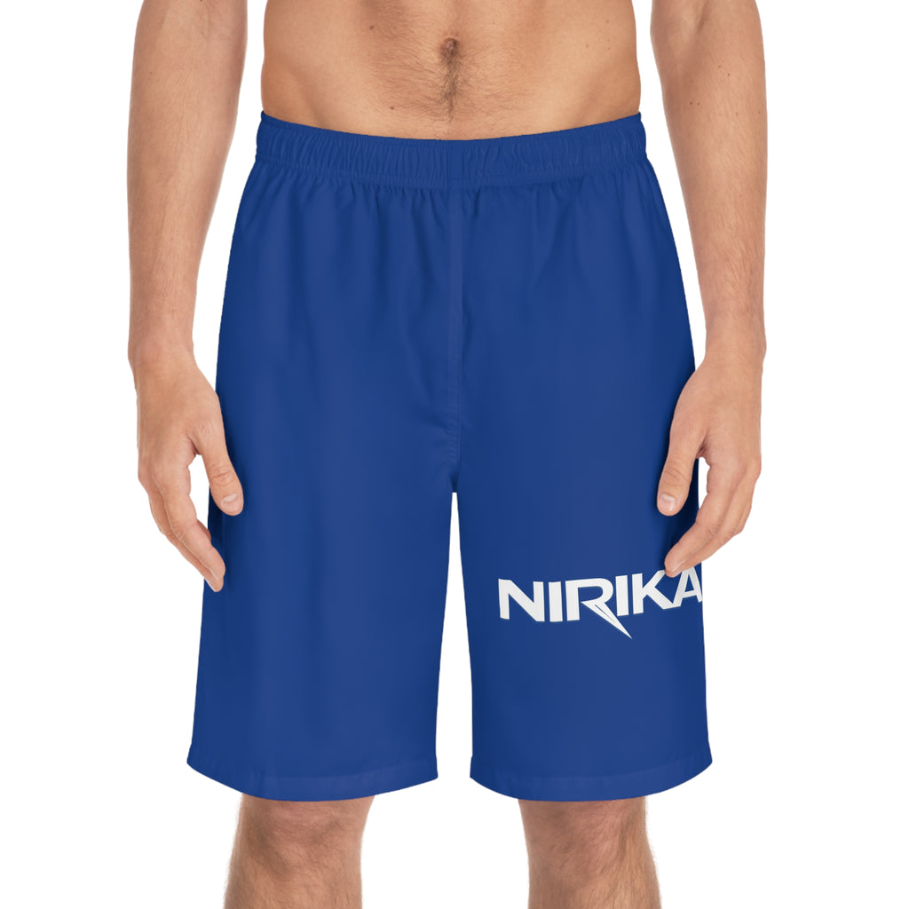 Short de bain bleu