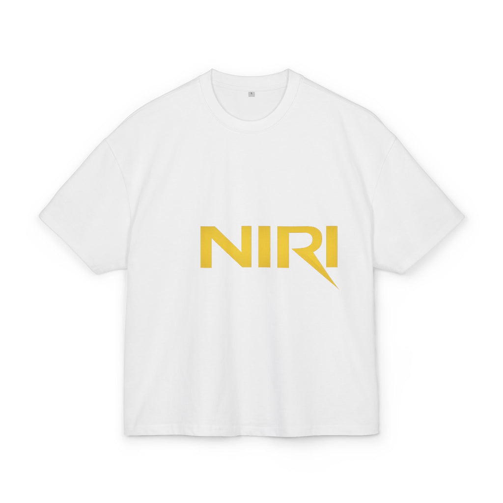 T-shirt homme box NIRIKA – Logo doré minimaliste
