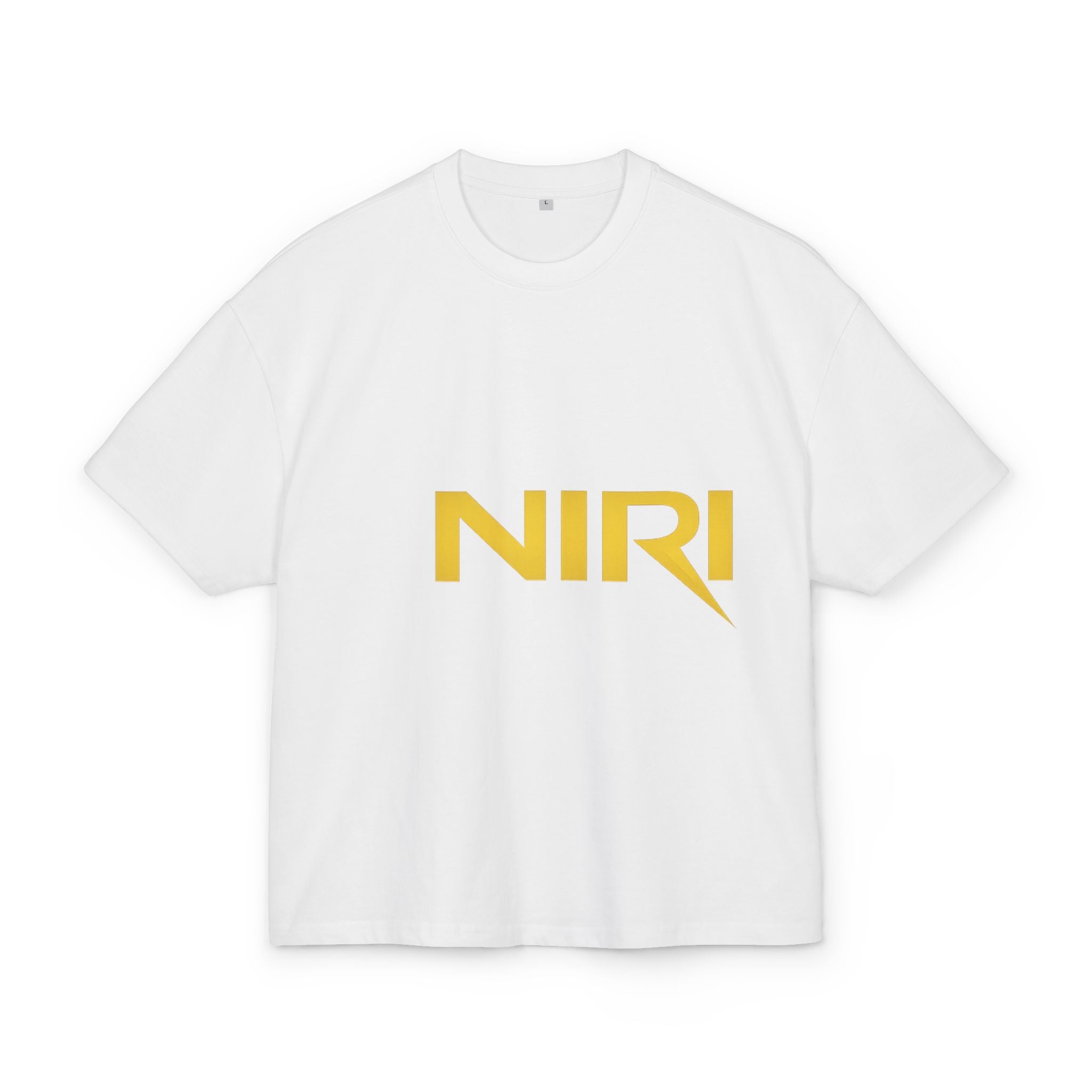 T-shirt homme box NIRIKA – Logo doré minimaliste