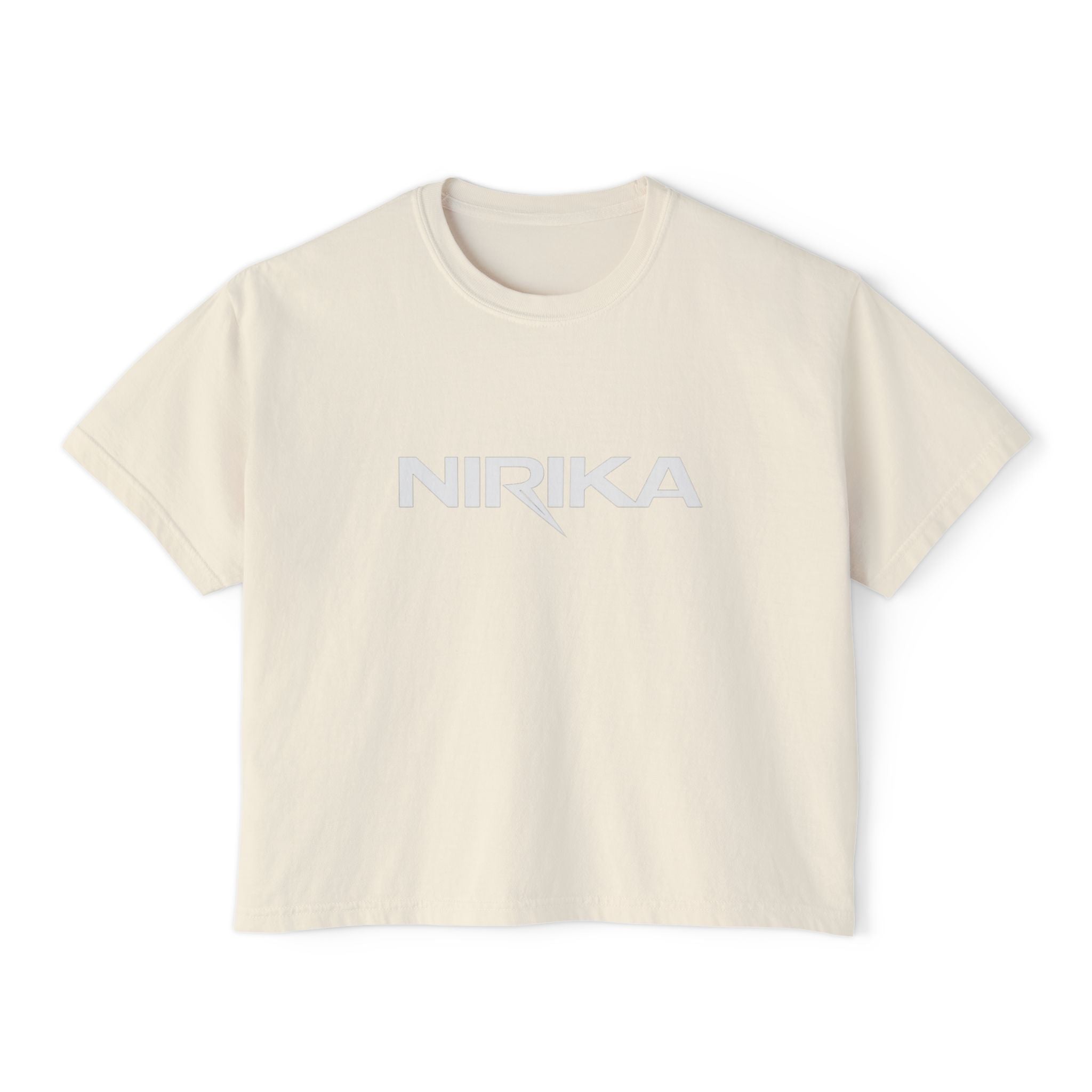 Crop top femme manches courtes – Coton recyclé – NIRIKA