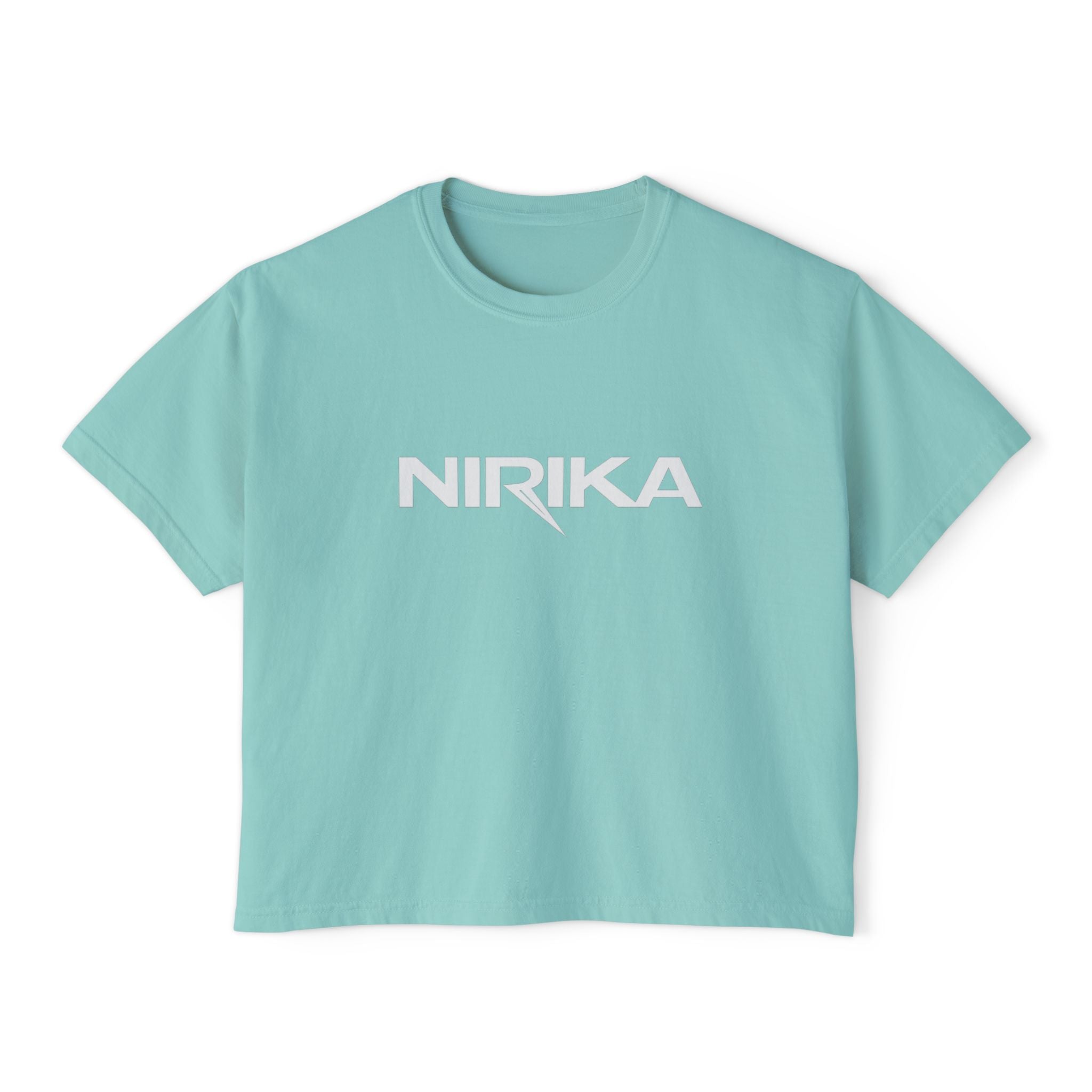 Crop top femme manches courtes – Coton recyclé – NIRIKA