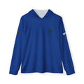 Hoodie de sport homme bleu en matières recyclées – Léger & respirant