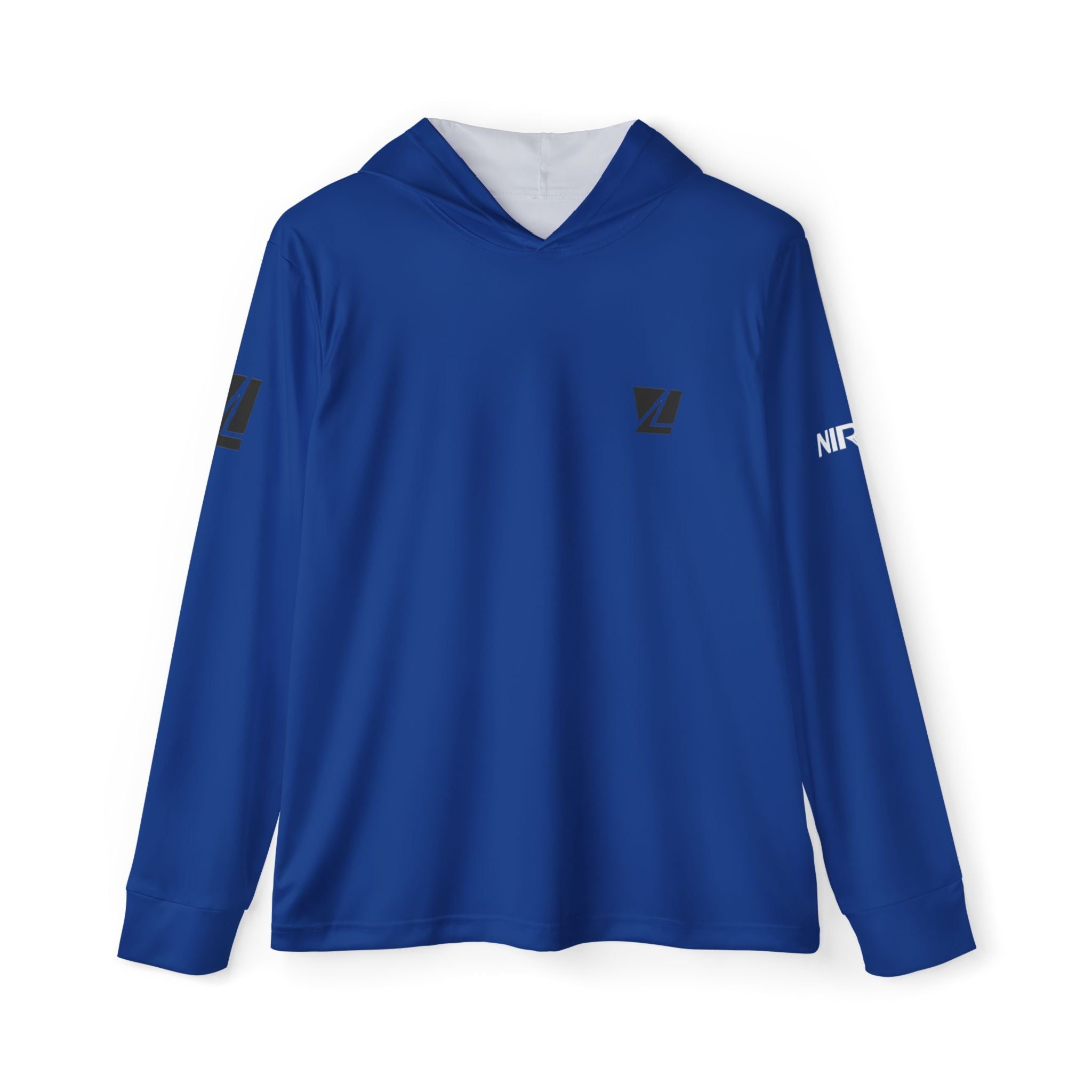 Hoodie de sport homme bleu en matières recyclées – Léger & respirant