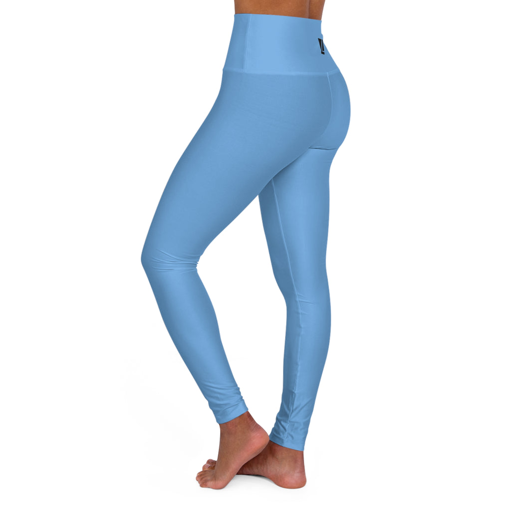 Legging femme yoga taille haute bleu ciel – NIRIKA