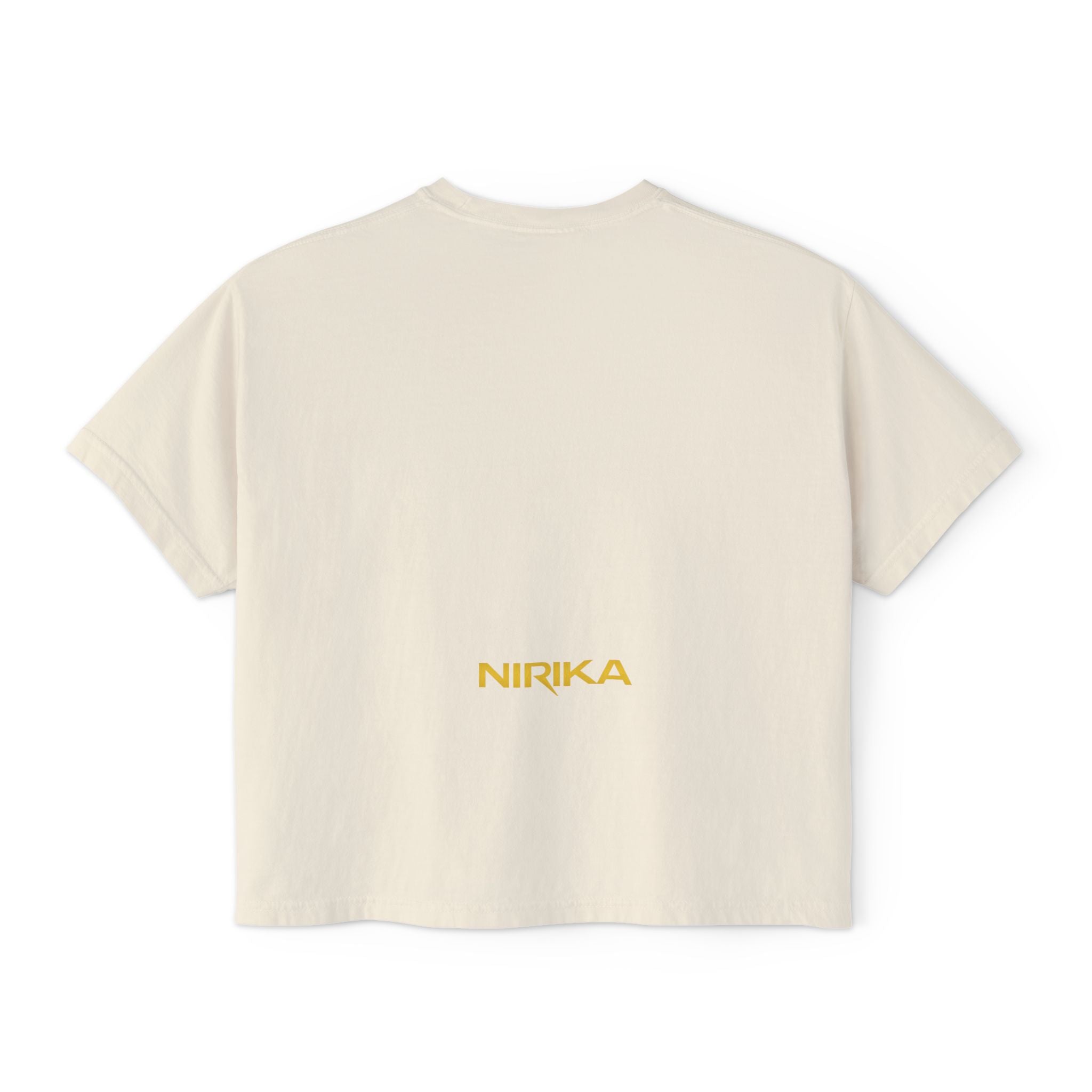 Crop top femme manches courtes – Coton recyclé – NIRIKA