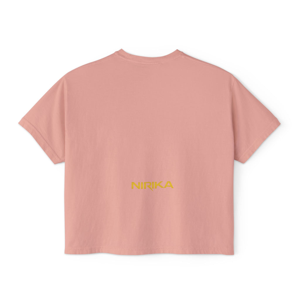 Crop top femme manches courtes – Coton recyclé – NIRIKA