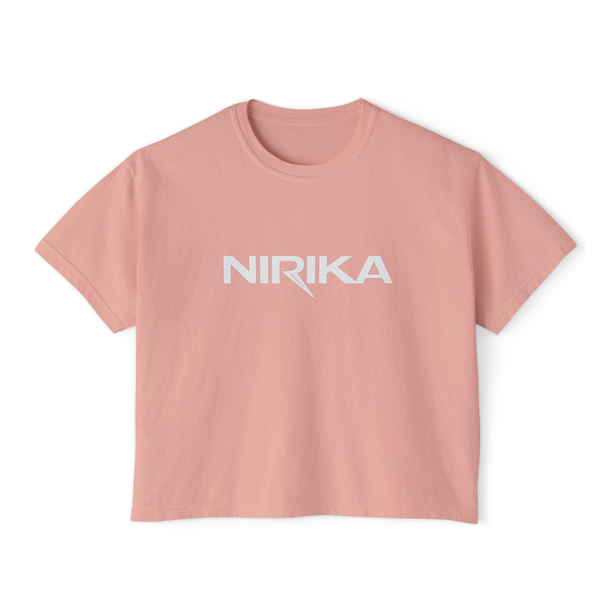 Crop top femme manches courtes – Coton recyclé – NIRIKA