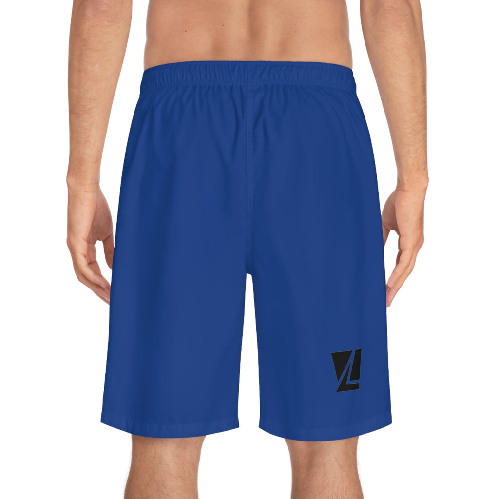 Short de bain bleu