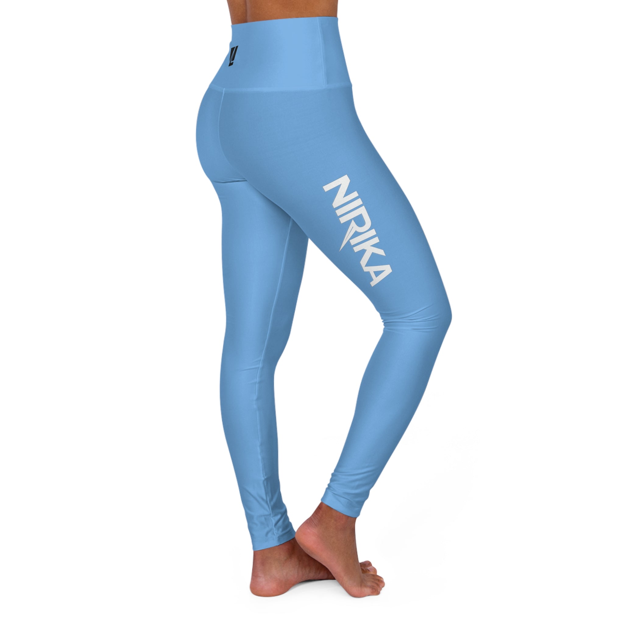 Legging femme yoga taille haute bleu ciel – NIRIKA
