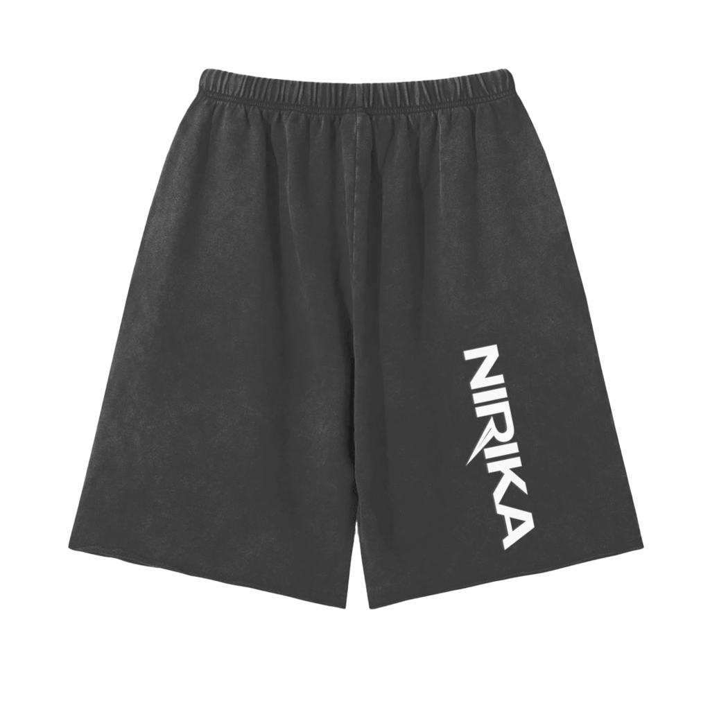 Short washed homme effet délavé – Coton recyclé – NIRIKA