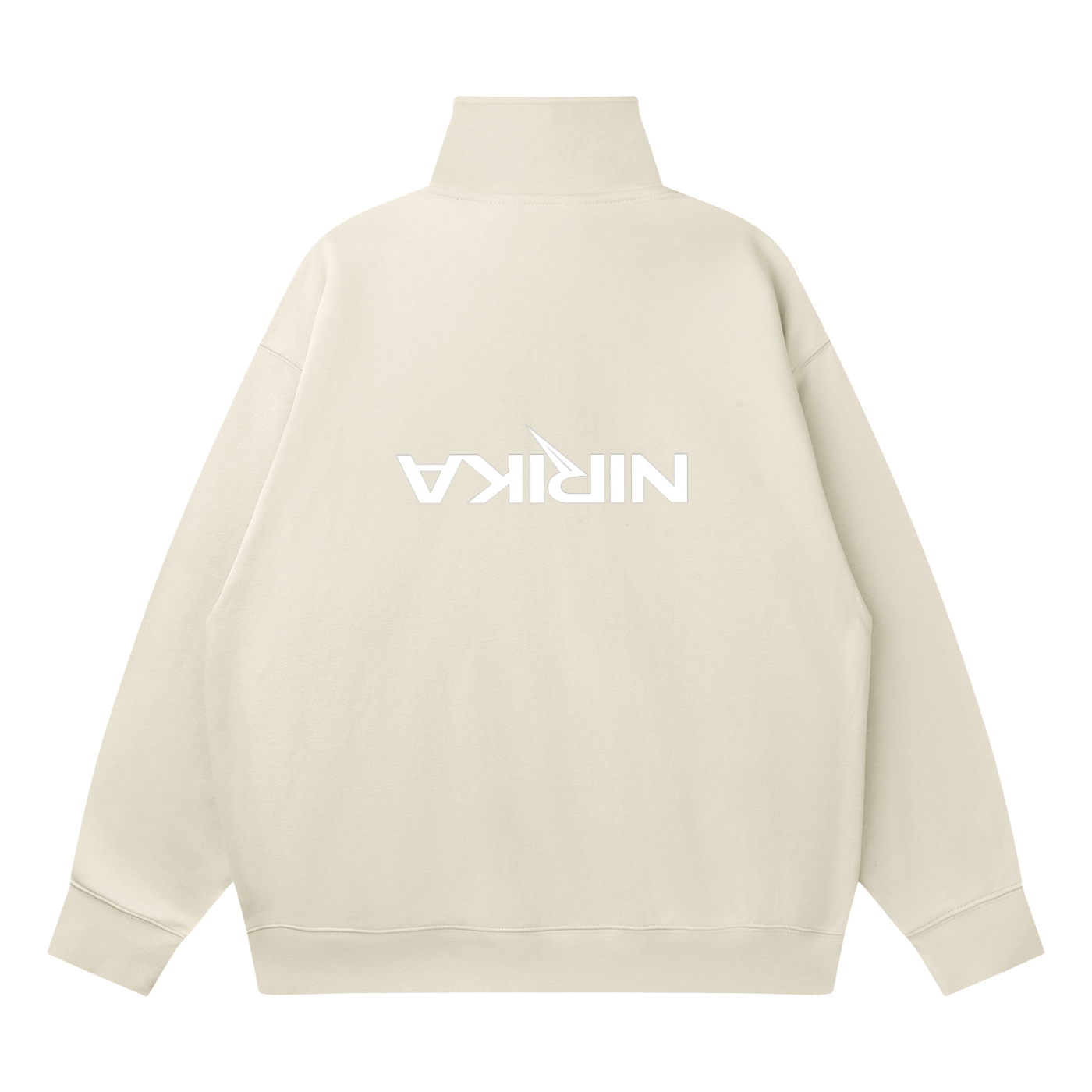 Sweat homme col zippé quarter-zip en matières recyclées – NIRIKA