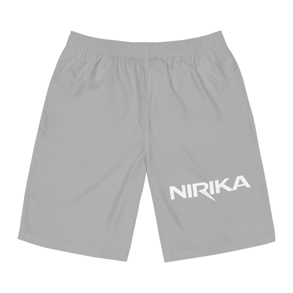Short de bain gris