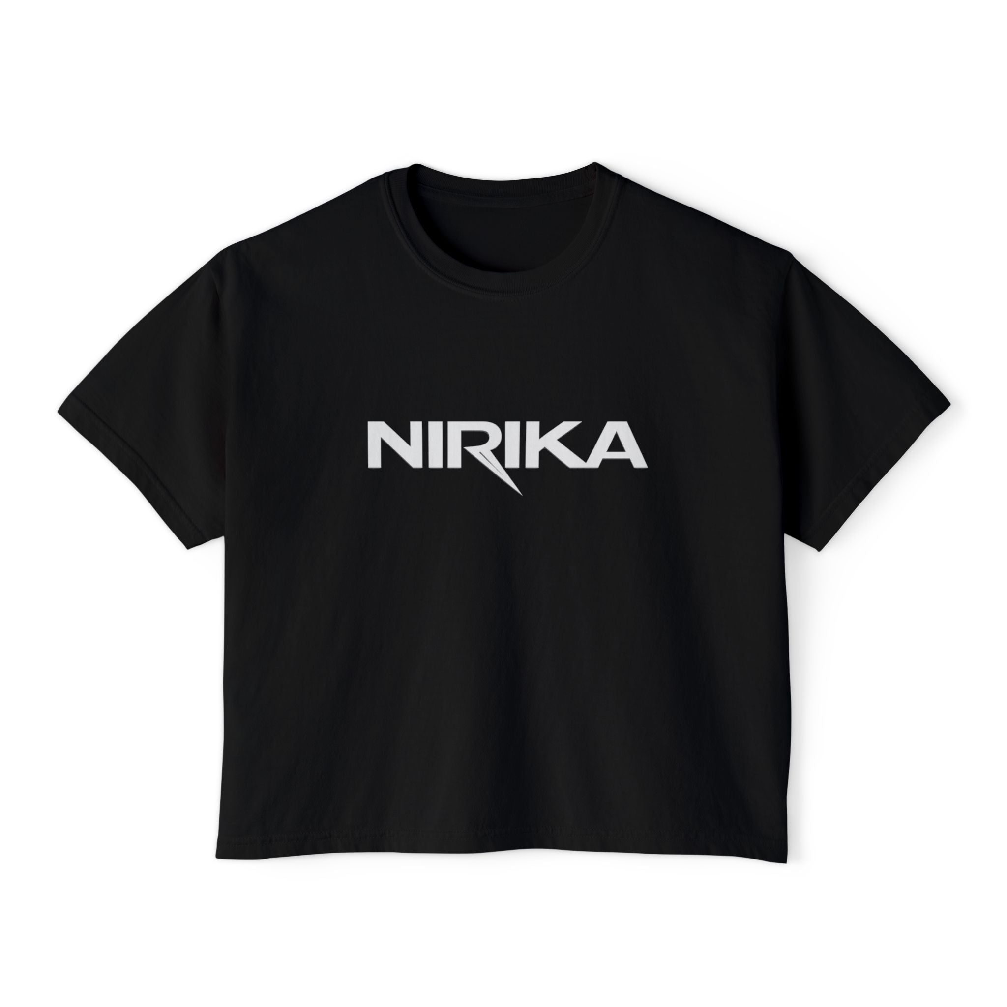 Crop top femme manches courtes – Coton recyclé – NIRIKA