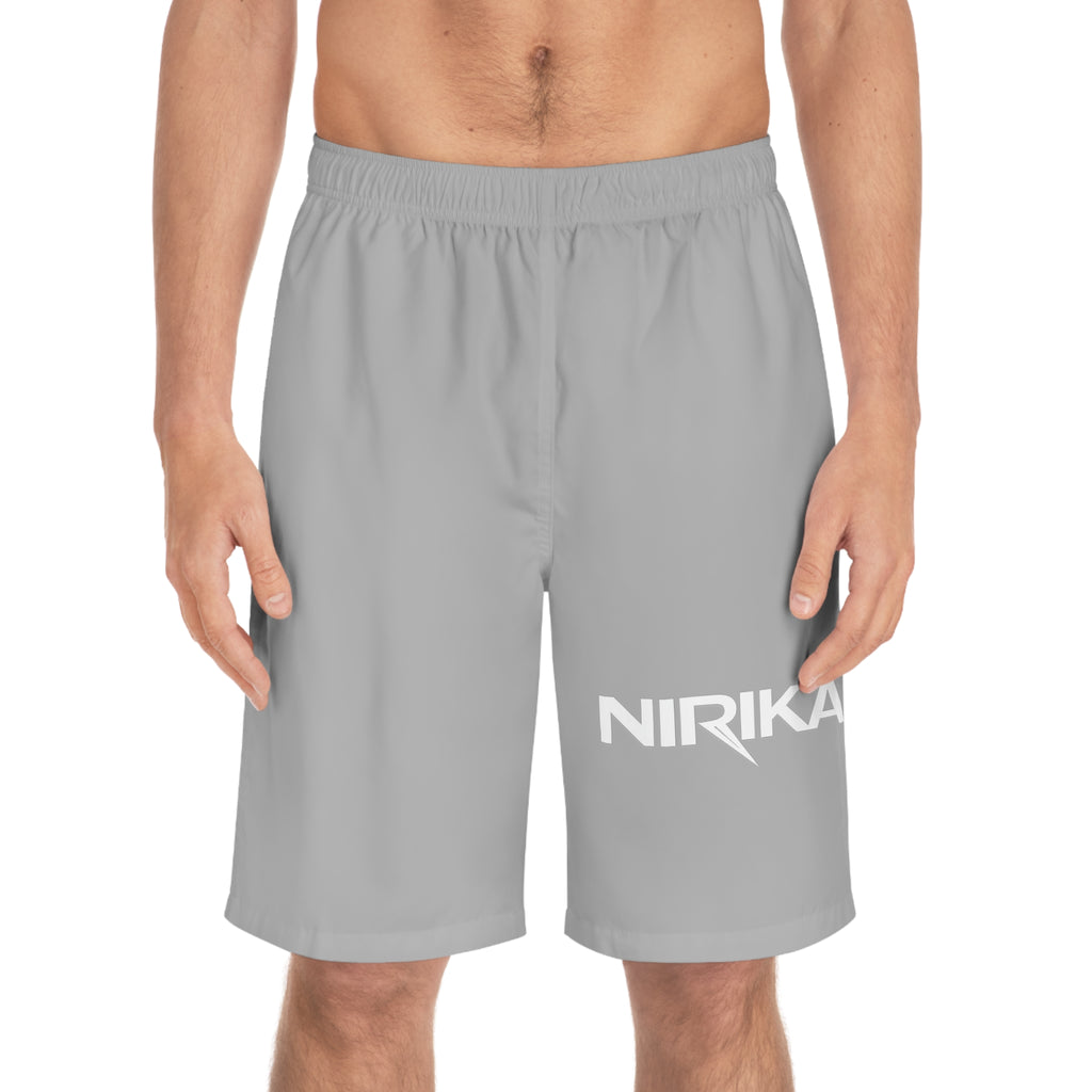 Short de bain gris