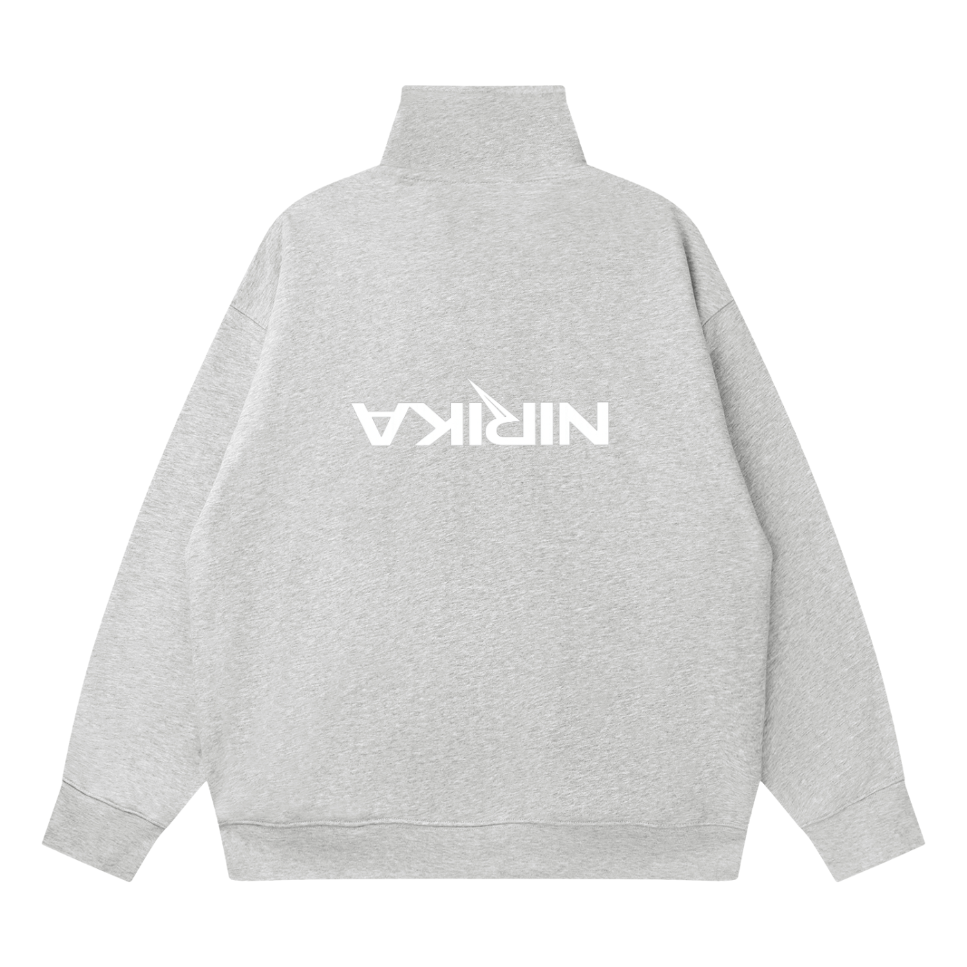 Sweat homme col zippé quarter-zip en matières recyclées – NIRIKA