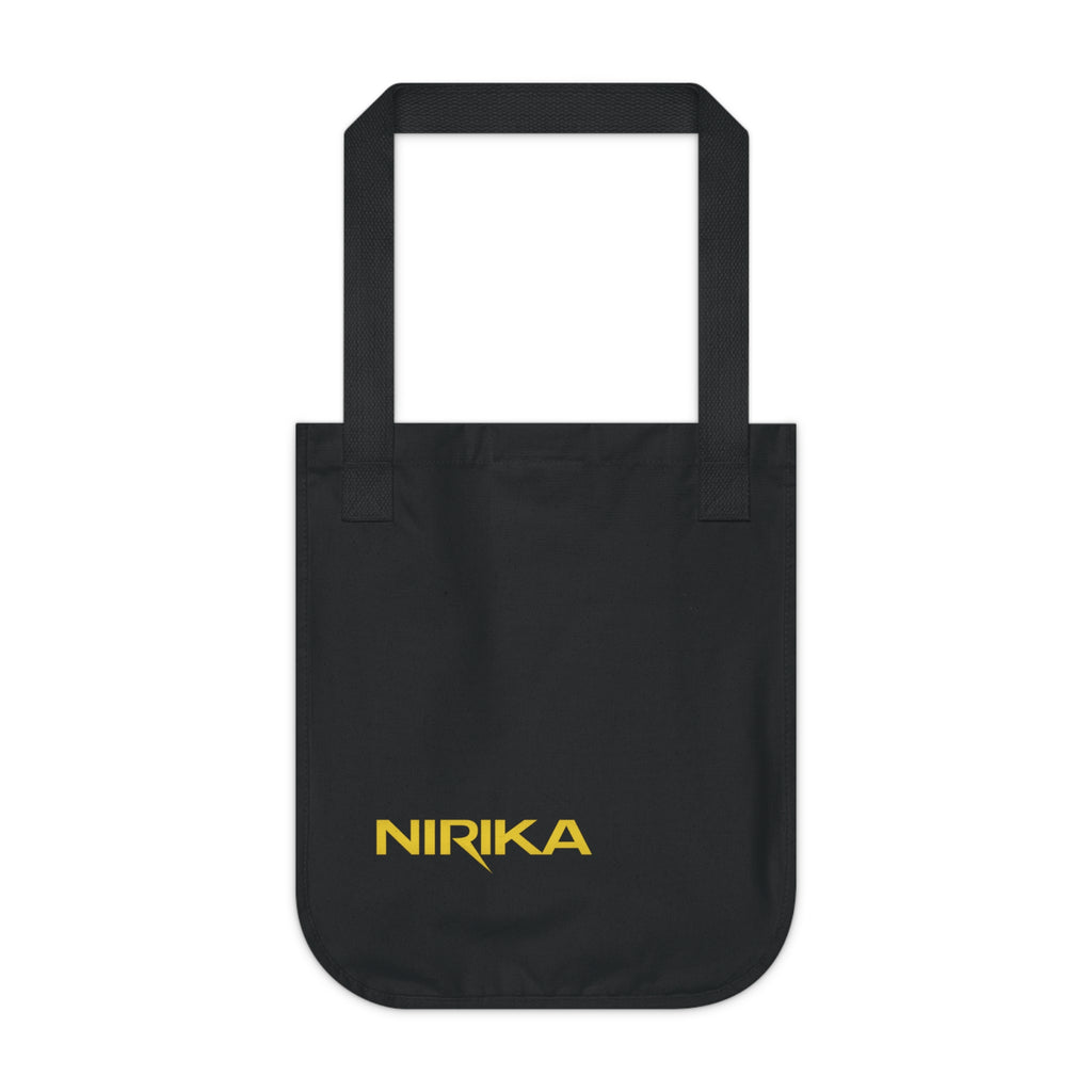 Tote bag signature NIRIKA en toile bio – Logo doré