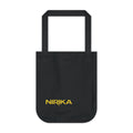 Tote bag signature NIRIKA en toile bio – Logo doré
