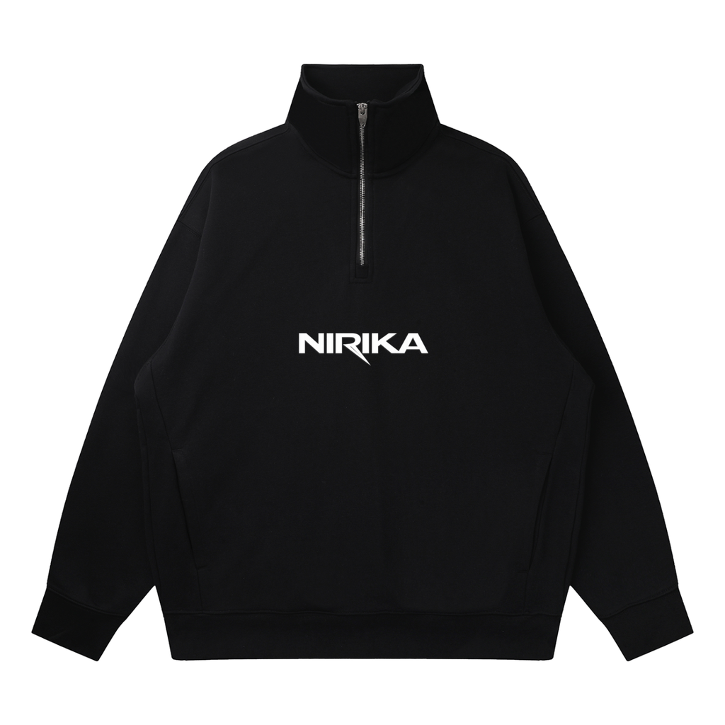 Sweat homme col zippé quarter-zip en matières recyclées – NIRIKA