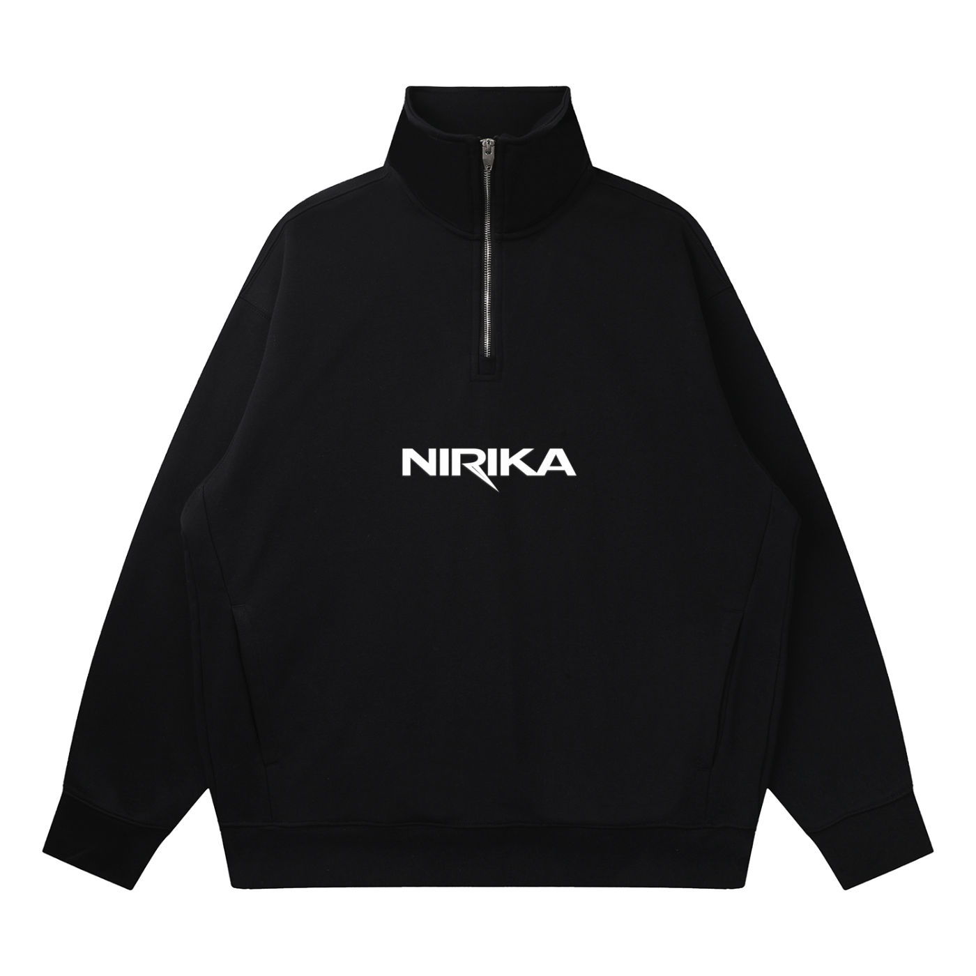 Sweat homme col zippé quarter-zip en matières recyclées – NIRIKA