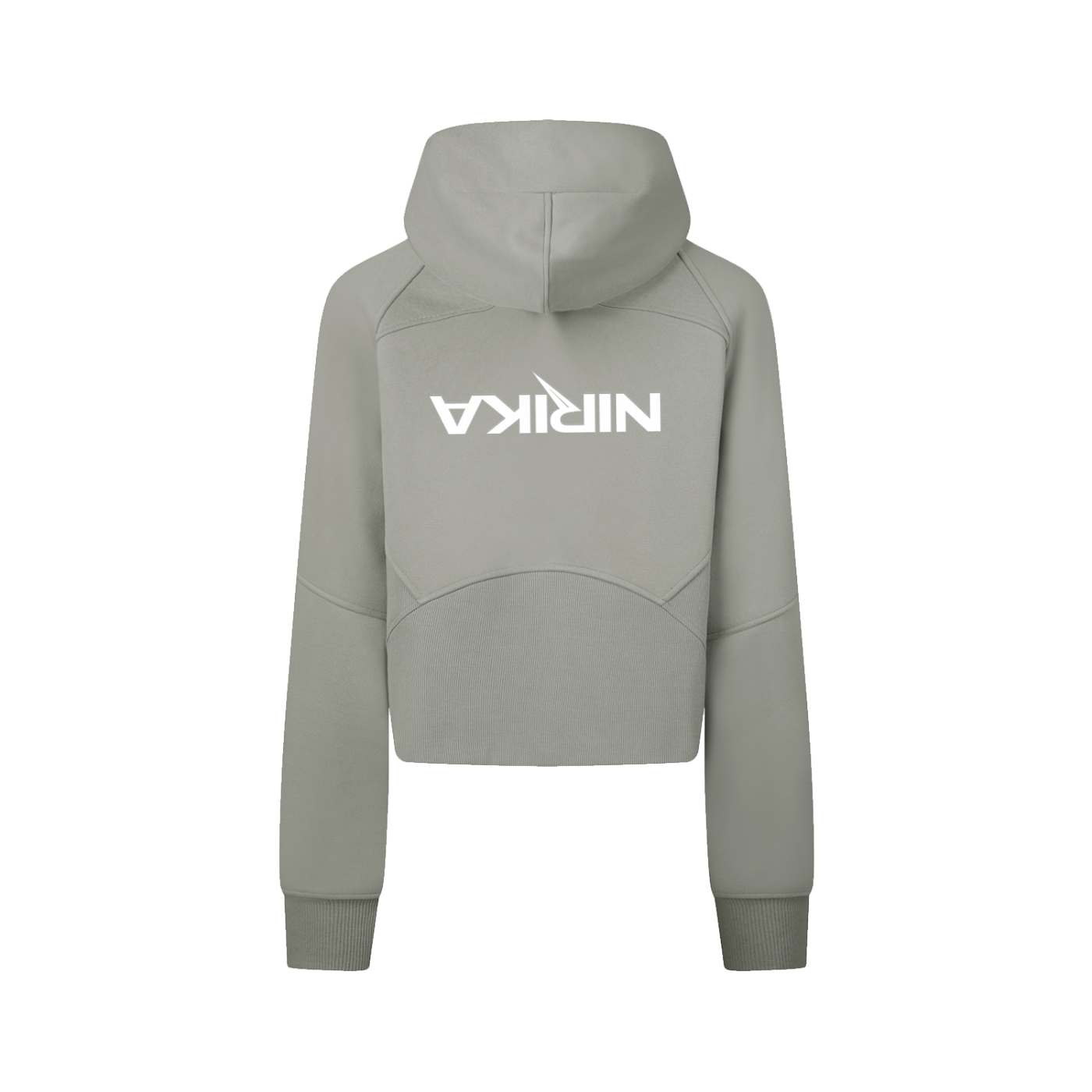 Hoodie cropped femme zippé – Coton recyclé – NIRIKA