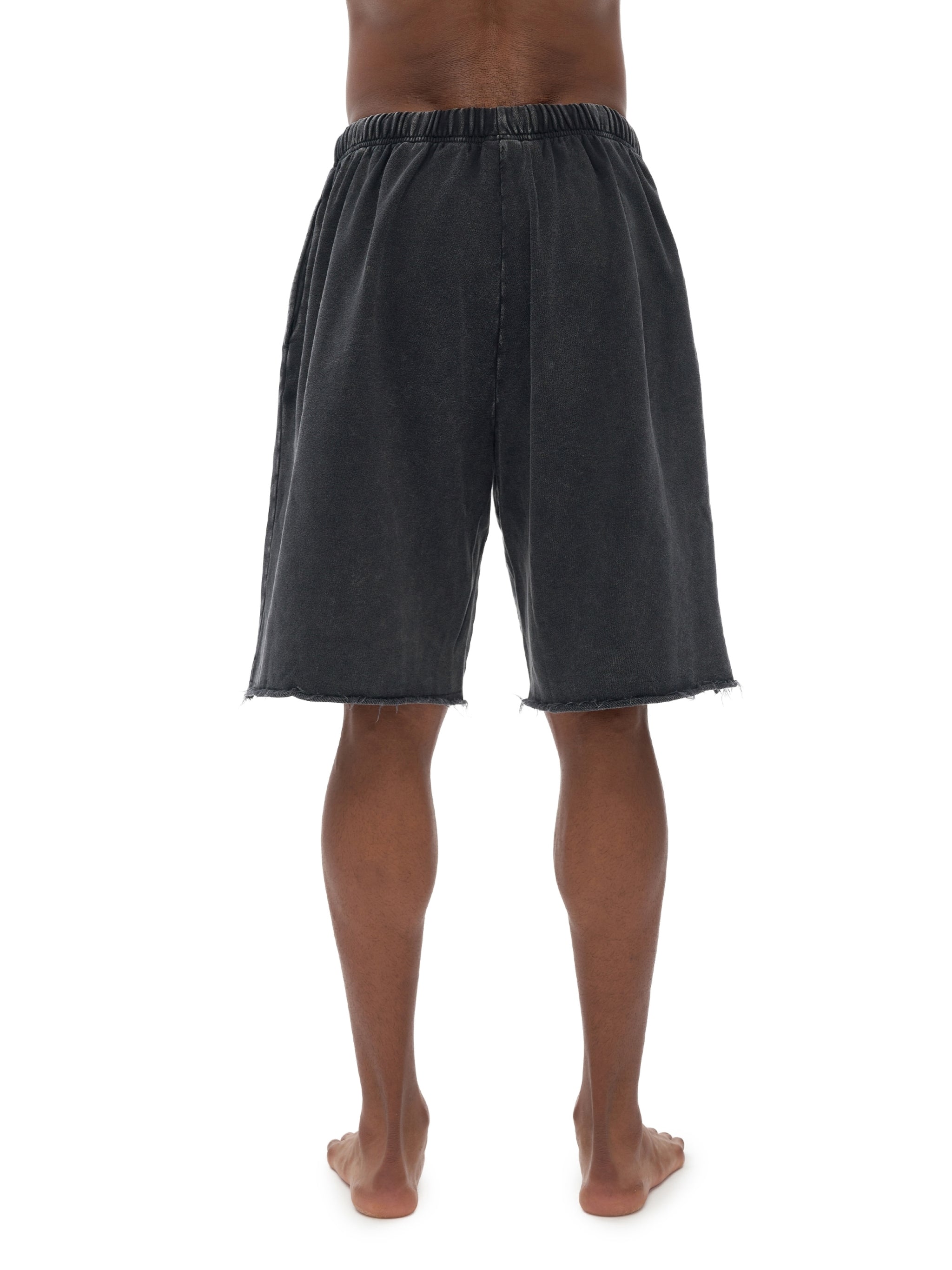 Short washed homme effet délavé – Coton recyclé – NIRIKA