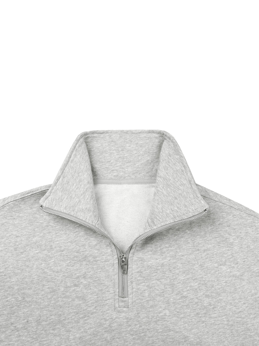 Sweat homme col zippé quarter-zip en matières recyclées – NIRIKA
