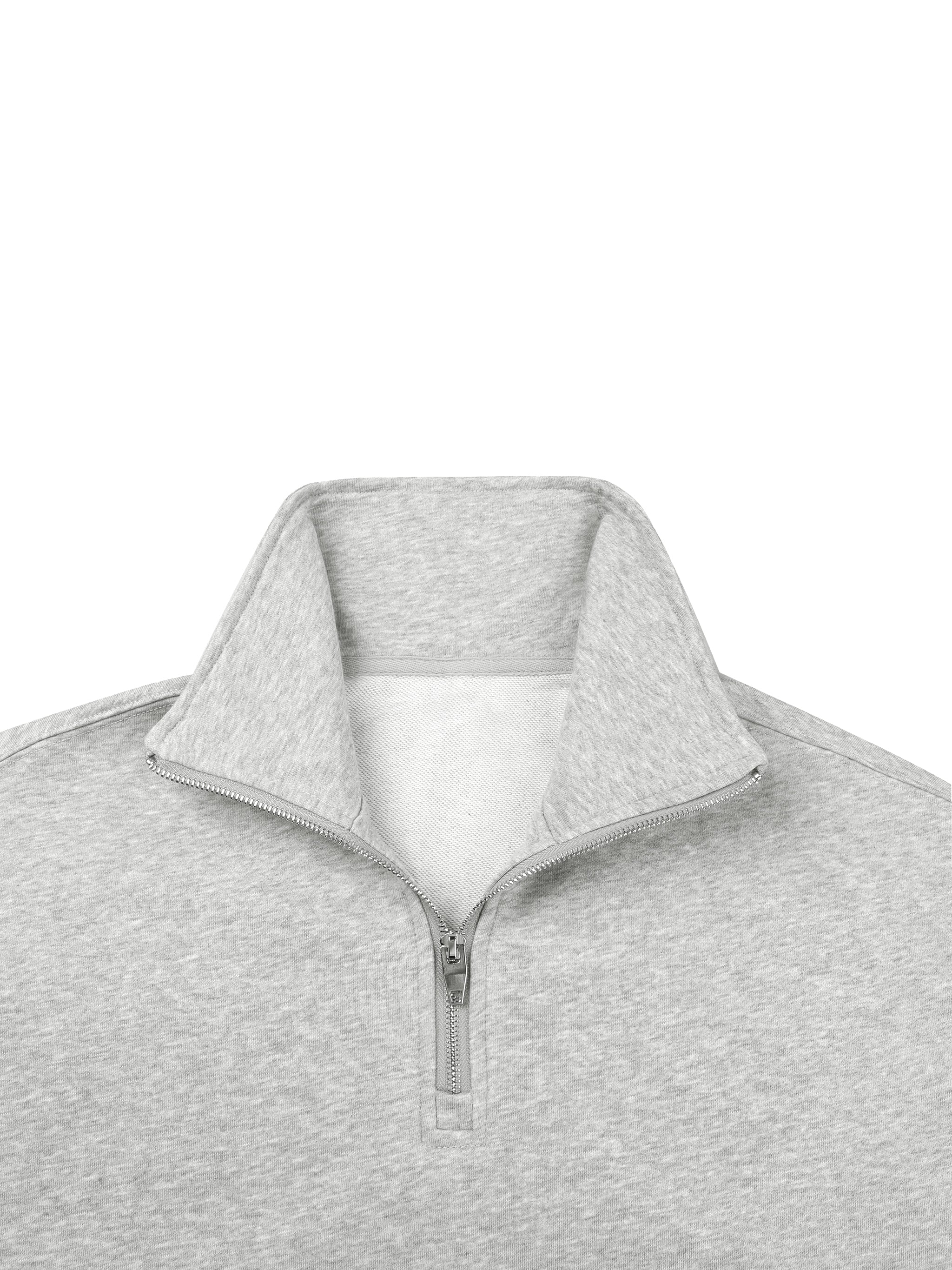 Sweat homme col zippé quarter-zip en matières recyclées – NIRIKA