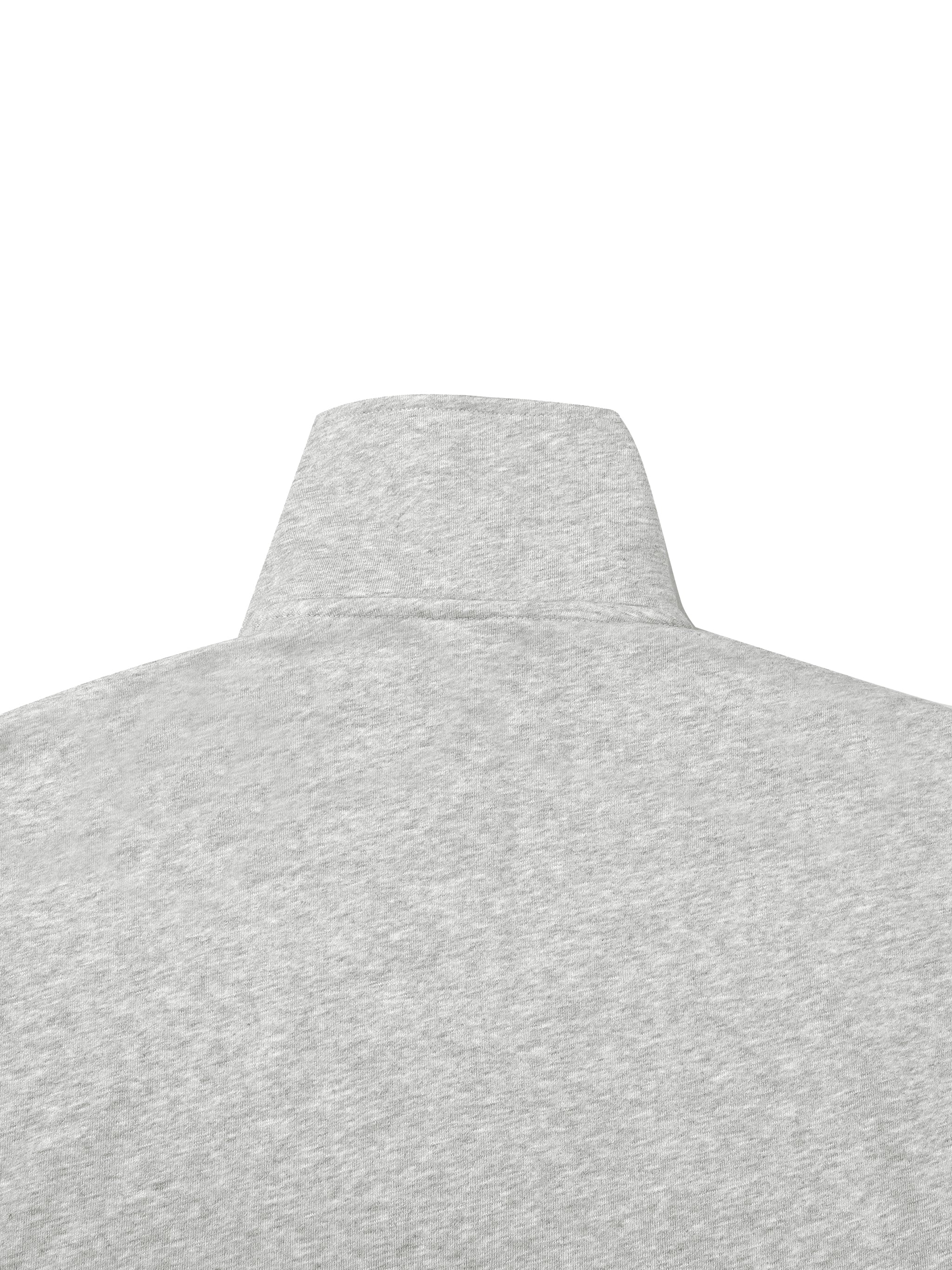 Sweat homme col zippé quarter-zip en matières recyclées – NIRIKA